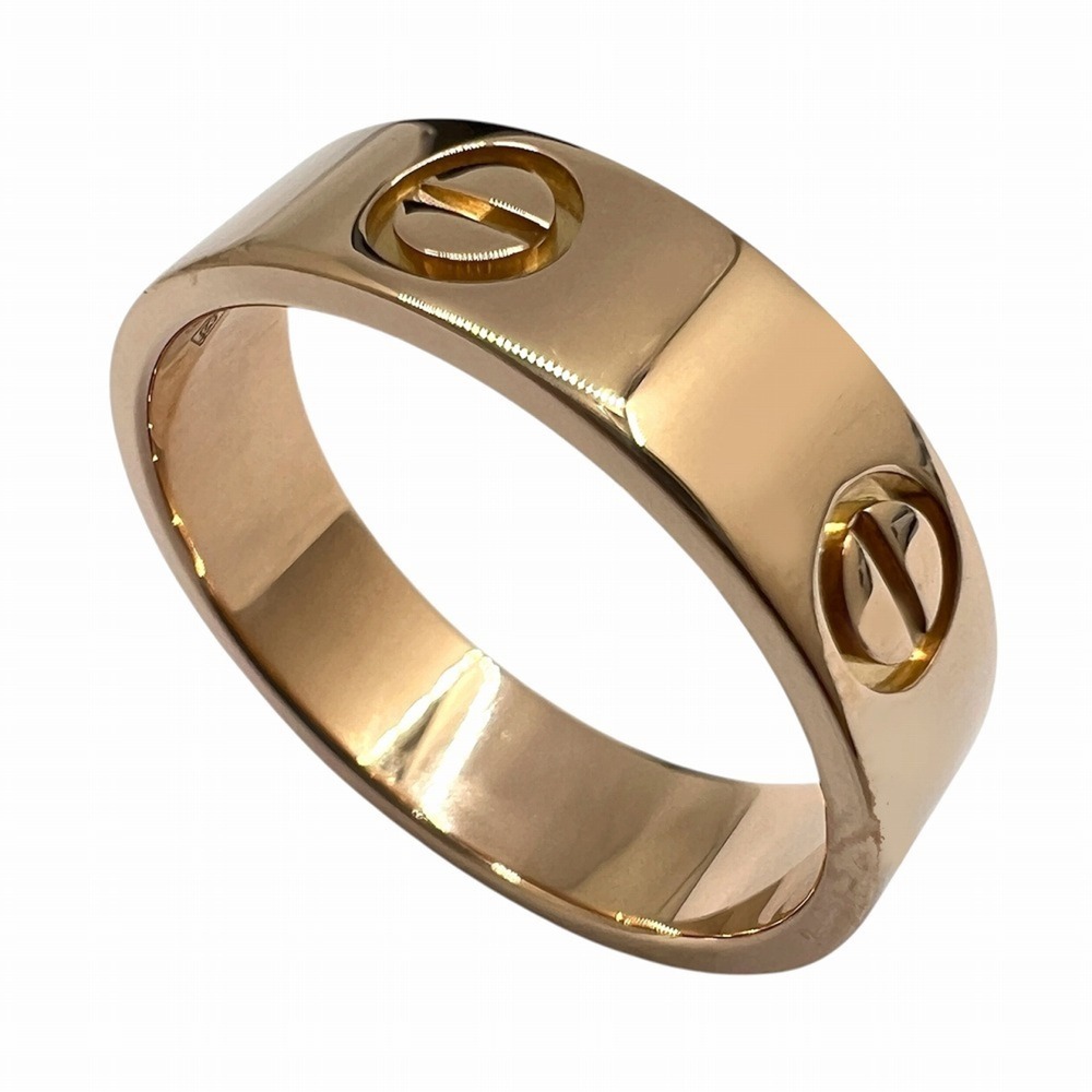 Cartier Love Ring, K18PG, #56, 6.0g, Au750, Women's/Men's.
